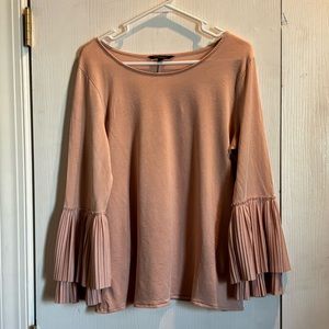 Banana Republic Pink Bell Sleeved Long Sleeve Blouse